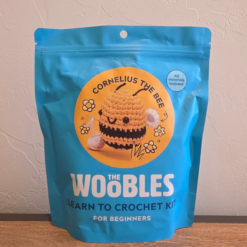 The Woobles Cornelius the Bee Learn to Crochet Kit for Beginners New Sealed